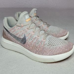 Nike Lunarepic Low Flyknit 2.0 Pale Grey Silver Pink White 863780-005